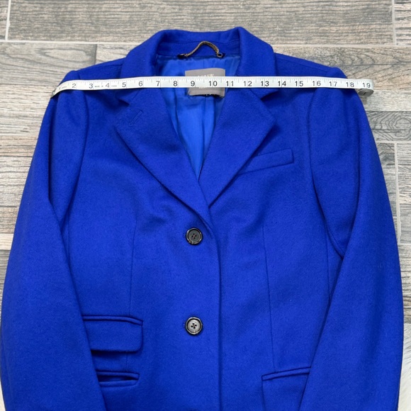 J. Crew Nello Gori Single Breasted Italian Wool Peacoat in Cobalt Blue - Picture 6 of 13